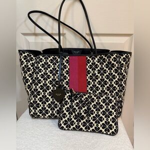Kate Spade Flower Jacquard Large Everything Tote